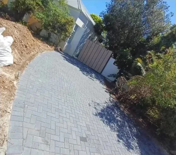 Completed paved pathway